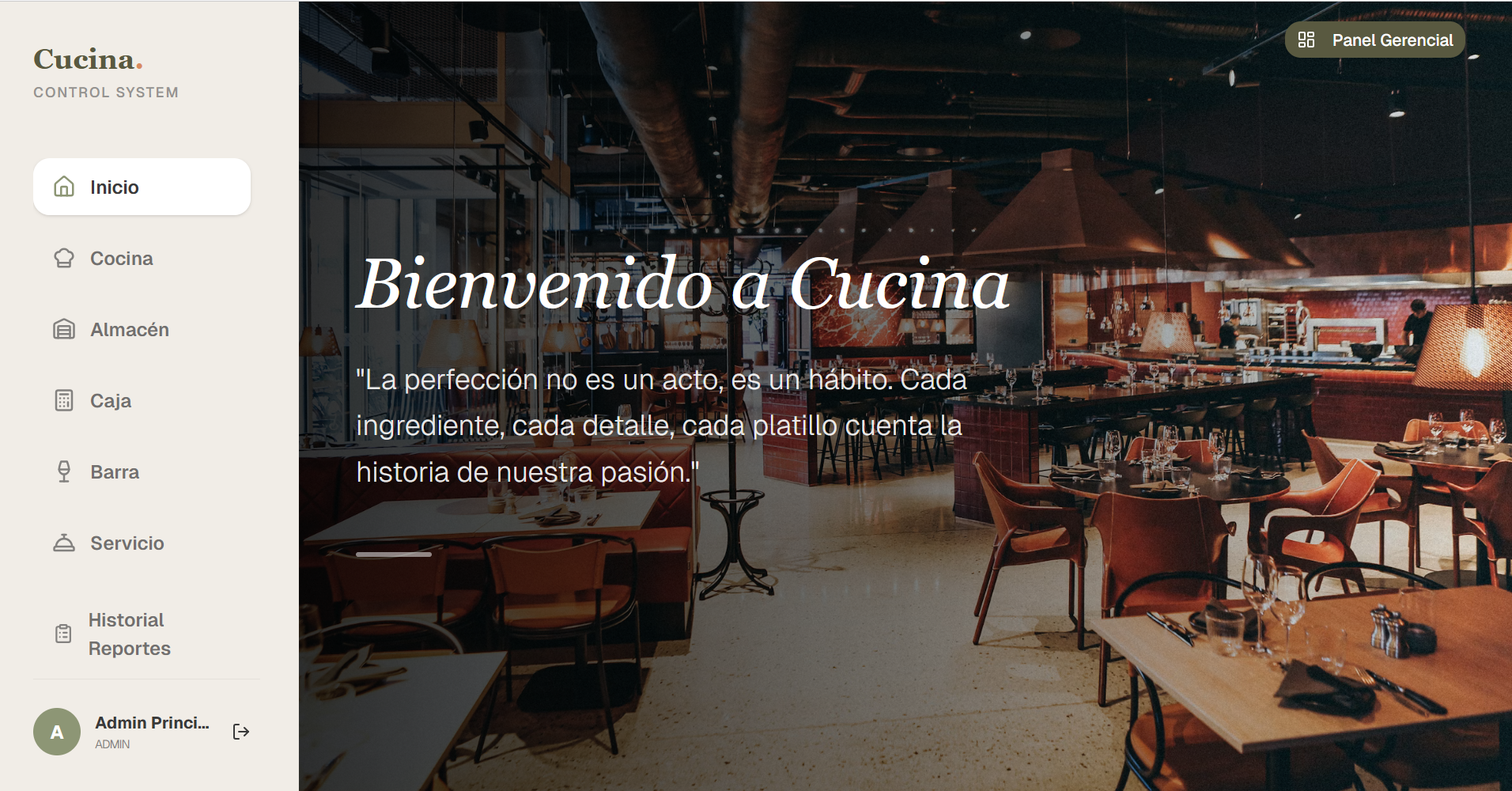 Inicio · Bienvenida