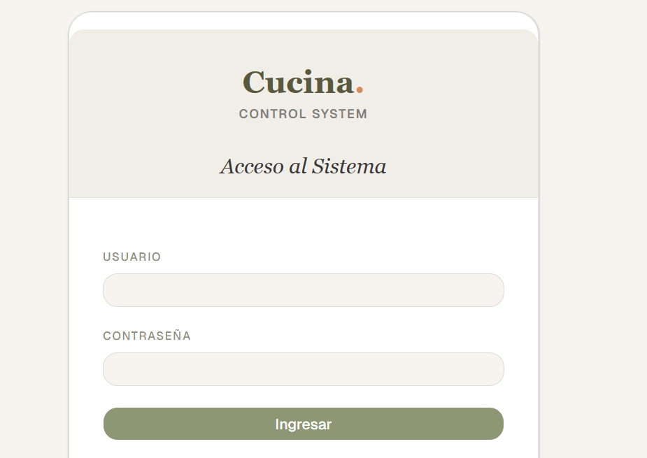 Acceso al sistema